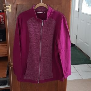 LIKE NEW.  Denim&Co Zip Front Activewear